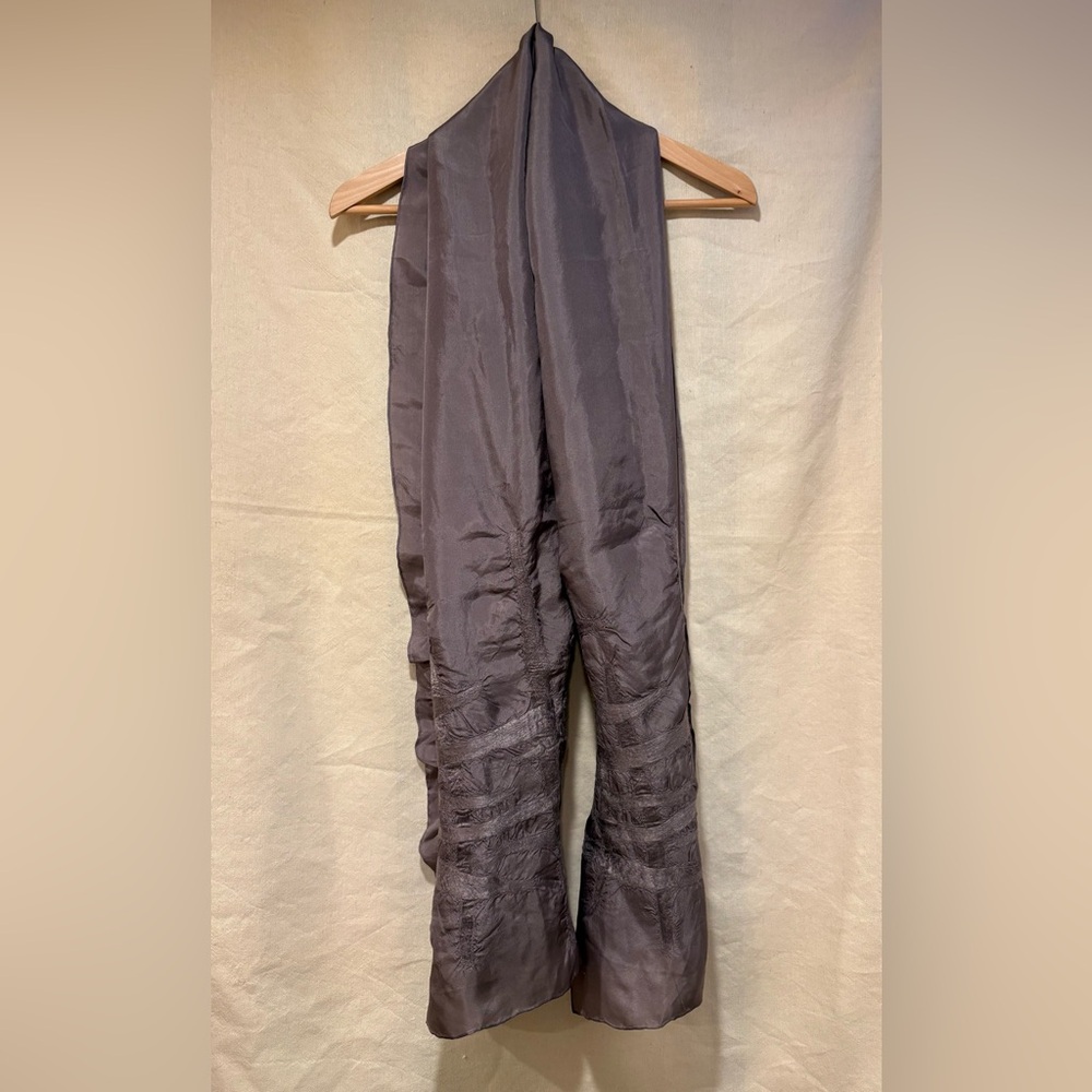 EILEEN FISHER textured silk scarf, like new!